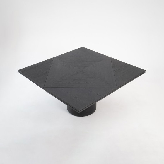 Image 1 of TABLE ROUND/SQUARE QUAD0 Black Oak – Simple Table, Amazing Function