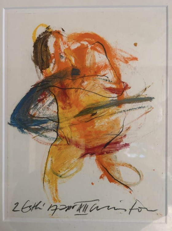 Image 1 of Set aus 2 originalen, signierten abstrakten Kunstwerken – Galeriequalität