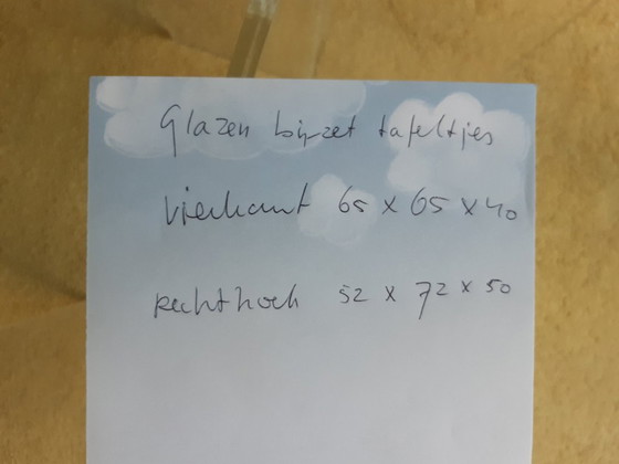 Image 1 of Table d'appoint en verre, années 1970