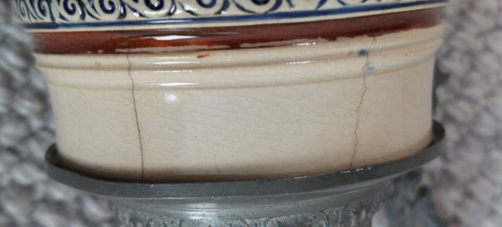 Boccale da birra tedesco vintage con coperchio in peltro – Modello 375 (1/4 di litro) – Oggetti decorativi (photo 9 of 9)