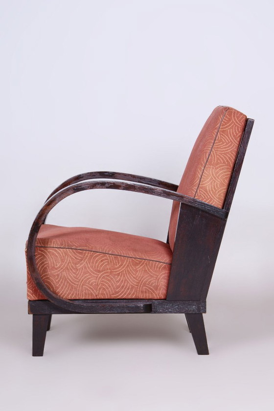 Sillón Art Déco restaurado, de Jindrich Halabala, UP Zavody, República Checa, década de 1930. – Sillones (photo 7 of 10)