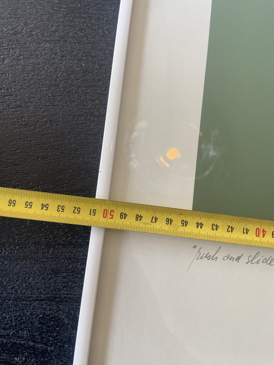 Image 1 of Litografie retrò di Wim Hoogstraten Serigrafia Push and Slide Hockey