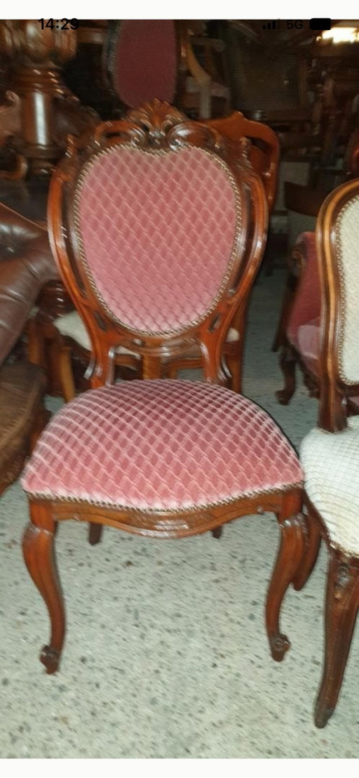 4 barok eetkamer stoelen 