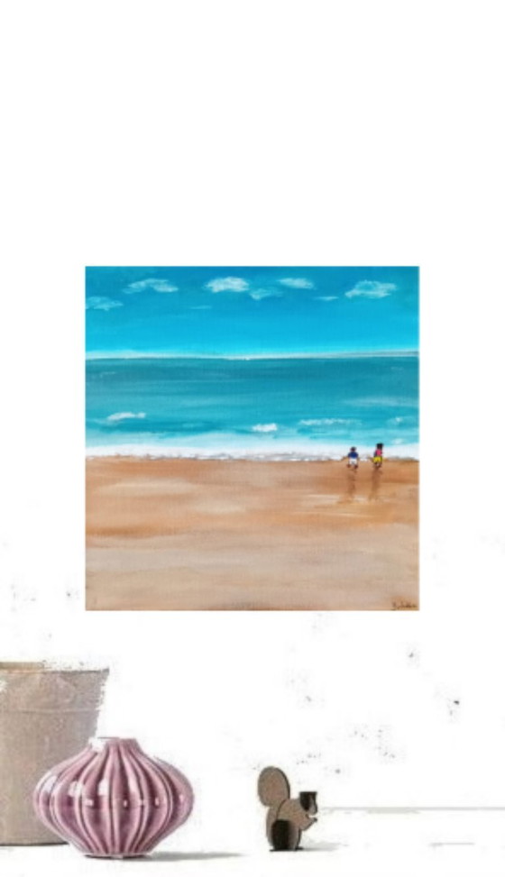 Image 1 of Small beach painting
