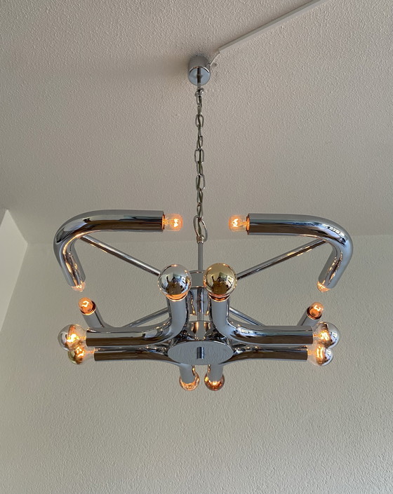 Image 1 of Vintage Sciolari ceiling lamp 70's