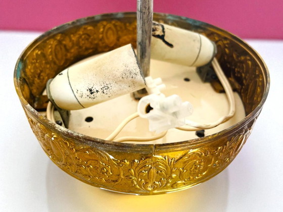 Image 1 of Verschnörkelte Glaseinbauleuchte im orientalischen Stil für Decke oder Wand