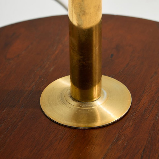 Image 1 of MK10240 Teak and brass floor lamp