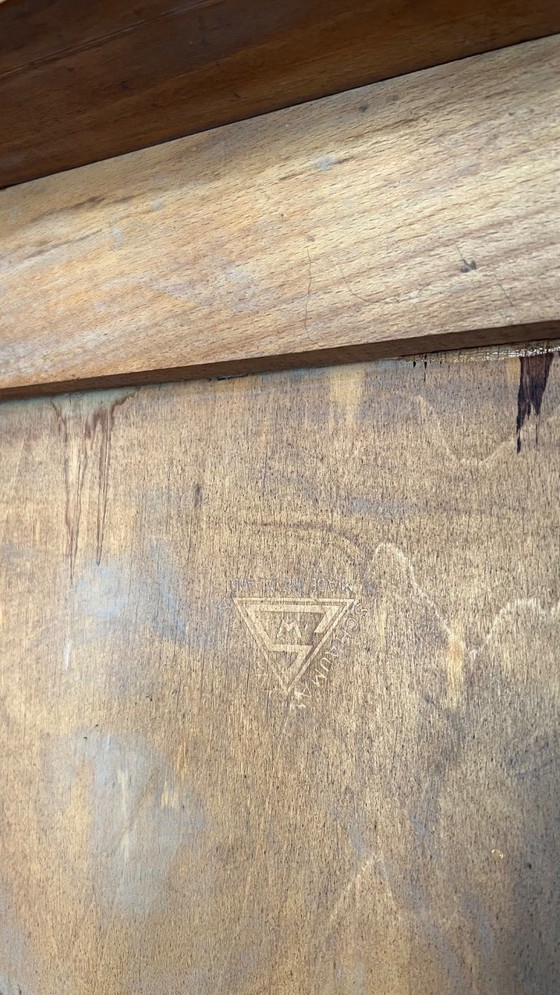Panchina lunga in legno, prodotta in Finlandia a metà del XX secolo, adatta per sale d'attesa, stazioni o (photo 10 of 36)