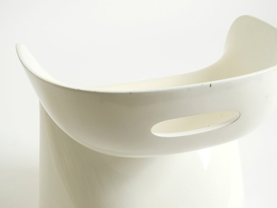 Image 1 of Very rare white stool by Winfried Staeb from the 1970s for the Form + Life Collection