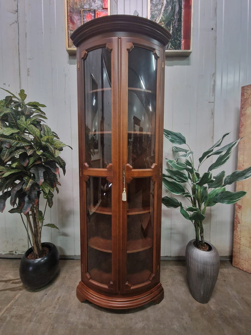 Classic corner display cabinet, china cabinet dim. 58x58cm and 199cm high.