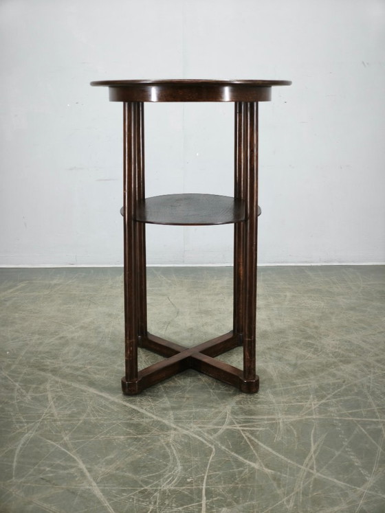 Josef Hoffmann Weense Secession ovale tafel, Kohn of Thonet, circa 1900 – Bijzettafels, Wood (photo 5 of 12)