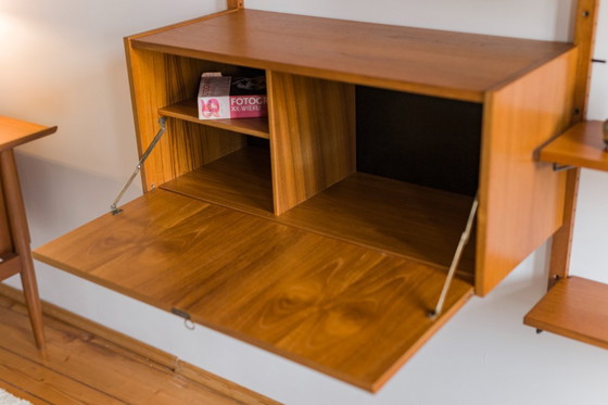 Image 1 of Mid Century Modernes Wandmöbel aus Teakholz, Kurt Østervig zugeschrieben, 1960