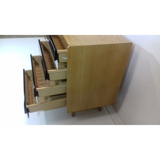 Image 1 of Vintage sideboard designed by Jiří Jiroutek in oak and plastic 1960s