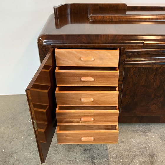 Image 1 of Art Deco buffet, walnut and burl wood, ca. 1930s