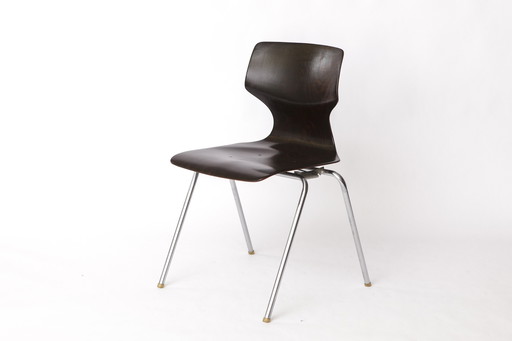 1 of 12 Flötotto Pagwood Chair – German Design Classic, 1970s, Chrome & Plywood