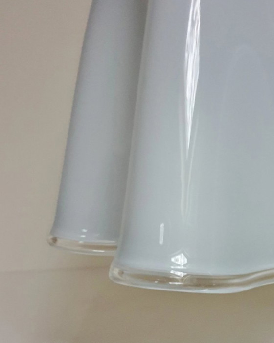 Image 1 of 2 large pendant lamps - Murano glass - model Fazeletto