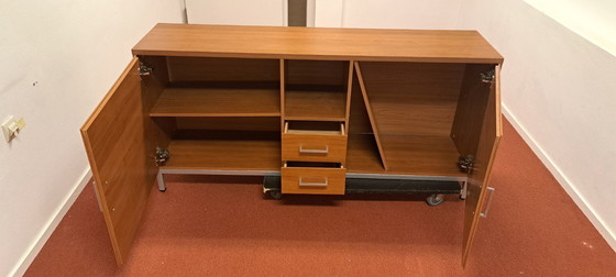 Image 1 of Modern wooden sideboard with drawers and compartments