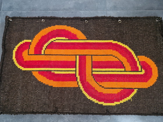Vintage Space Age Wall Hanging – Wall decoration, Textile, Wool (photo 5 of 7)