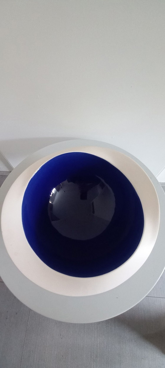 Olav Slingerland Flow Bowl Large Cobalt Blue Dutch Design Rob Popa – Sculpture, Ceramic (photo 3 of 6)