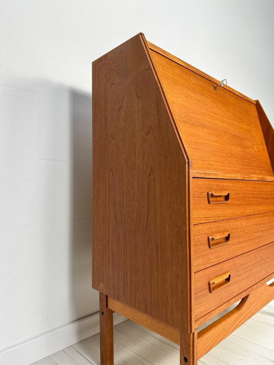 Image 1 of Segreteria danese vintage in teak di Dyrlund anni '60-'70