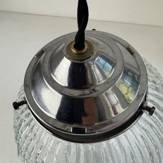 Image 1 of Lampada a sospensione vintage XL in stile Art Déco antico.