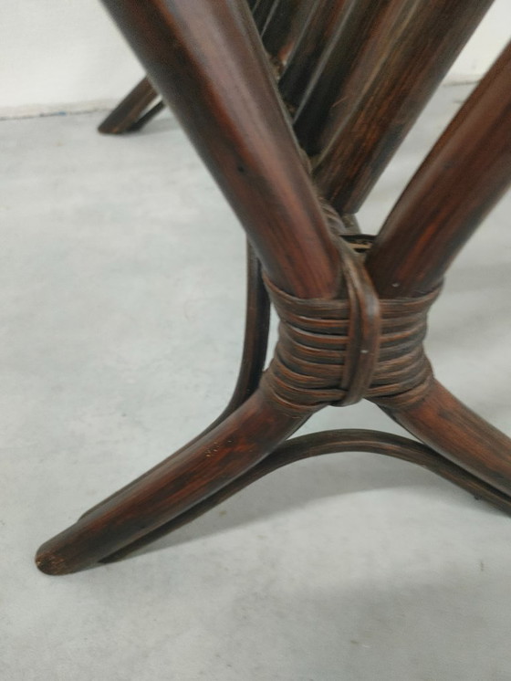 Image 1 of Vintage rattan magazine holder/reader