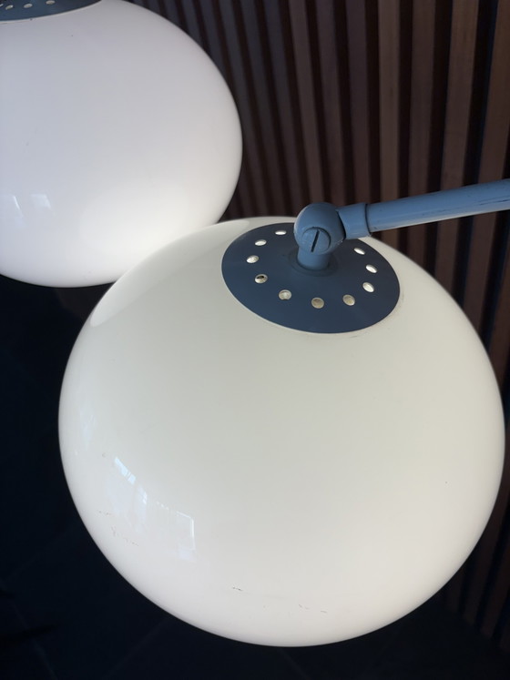 Image 1 of Dijkstra vintage dubbele wandlamp