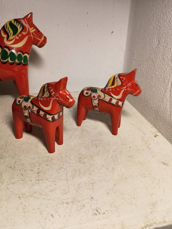 Image 1 of Vintage design Dala paarden uit Dalarna Zweden Nils Olsson