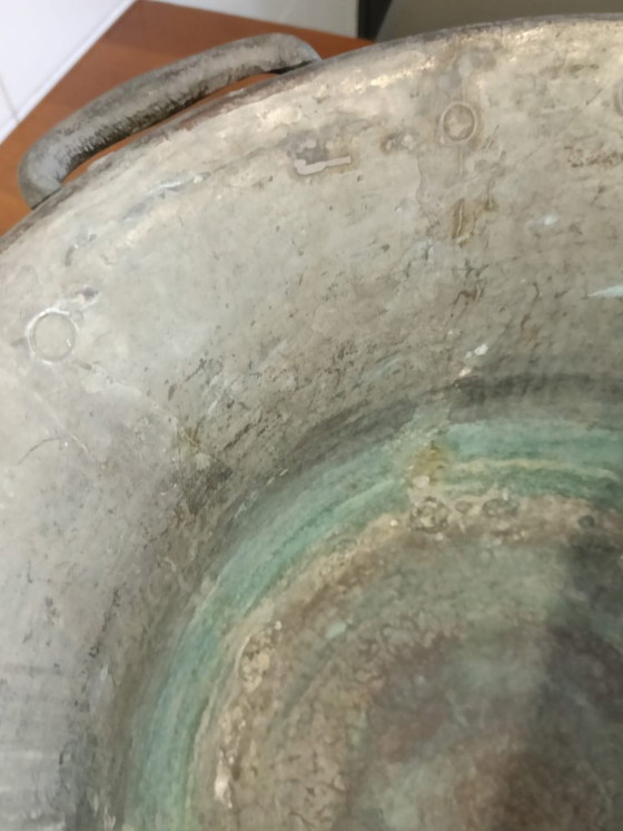 Image 1 of Antique Solid Copper Boiler, early 20th century.