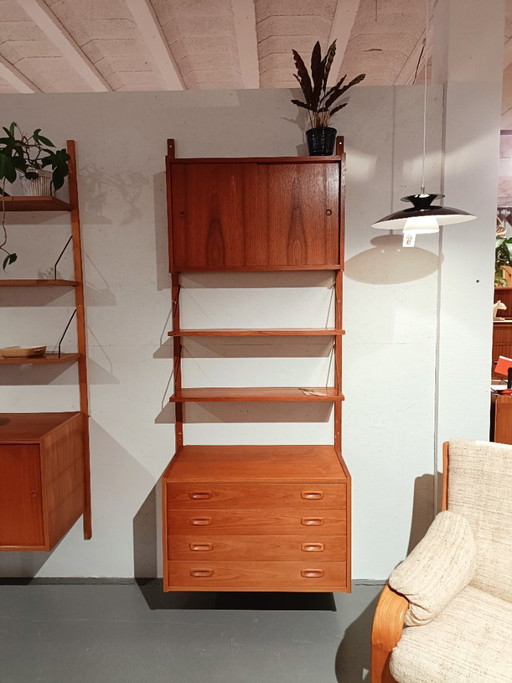 Vintage wandsysteem| PS System Denmark | Teak