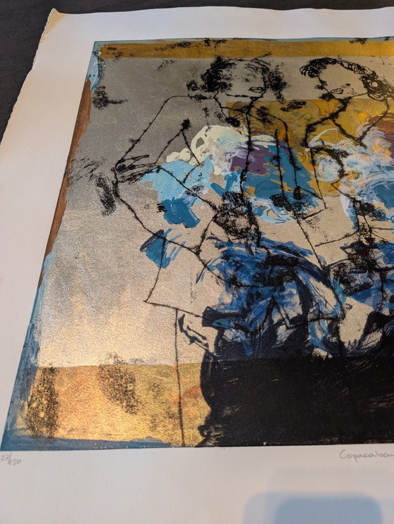 Sjer Jacobs Siebdruck "Copacabana Blue" – Kunst, Papier (photo 2 of 7)