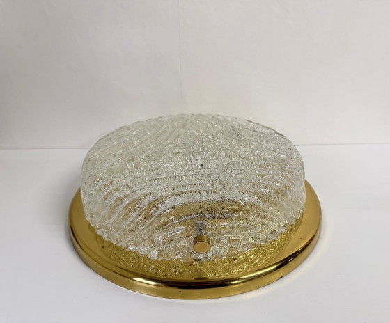 Image 1 of Vintage XXL Murano Glass Flush Light Hillebrand, 1970s