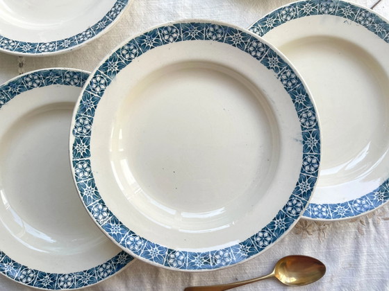 6 Piatti Fondi Longchamp 'René' in Ironstone Blu – Stoviglie (photo 9 of 16)