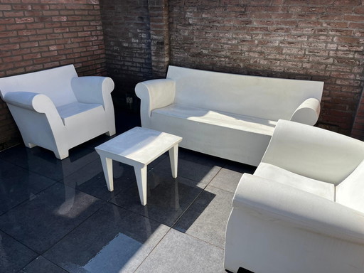 Set da giardino Kartelle Bubble Club in zinco bianco