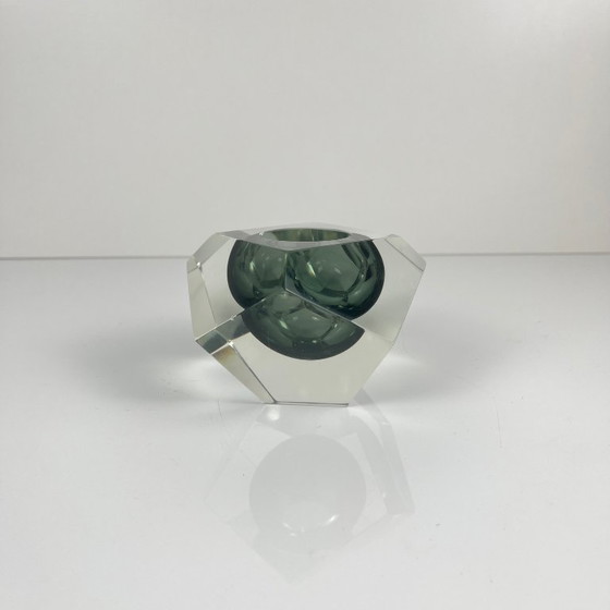 Image 1 of Cenicero/bandeja para joyas Sommerso de cristal de Murano, forma de diamante, Italia, 1970.