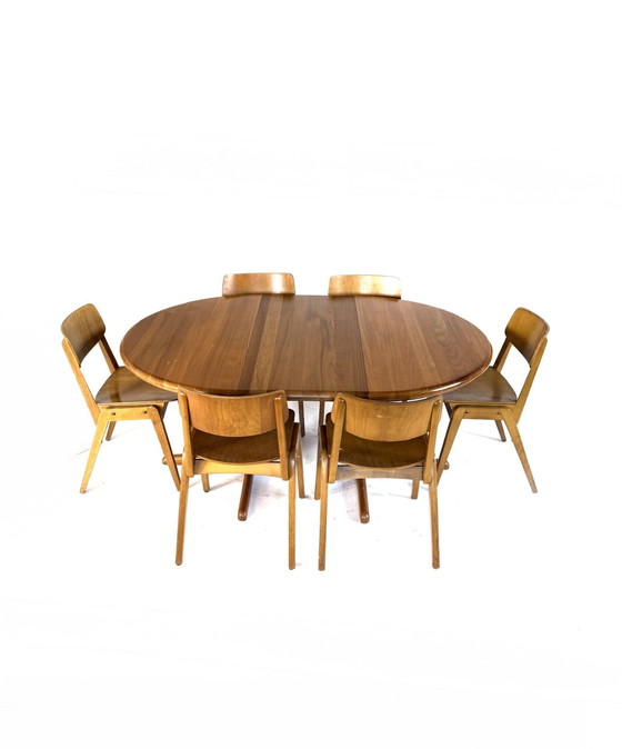 Image 1 of Vintage Danish extendable dining table, Juul Kristensen '70