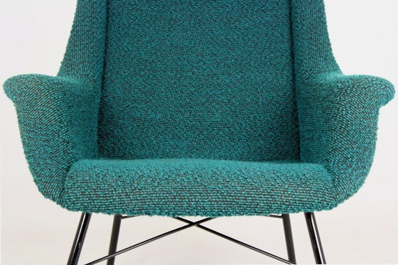 Image 1 of Wingback Lounge Chair van Miroslav Navrátil, Tsjecho-Slowakije, jaren 60