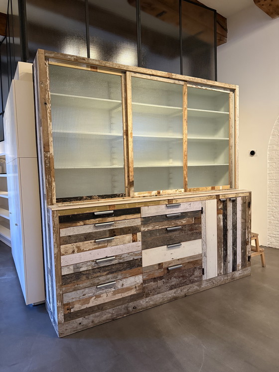 Image 1 of Piet Hein Eek Werkplaatskast (Cassettiera da cucina) 244 x 244 x 60 cm