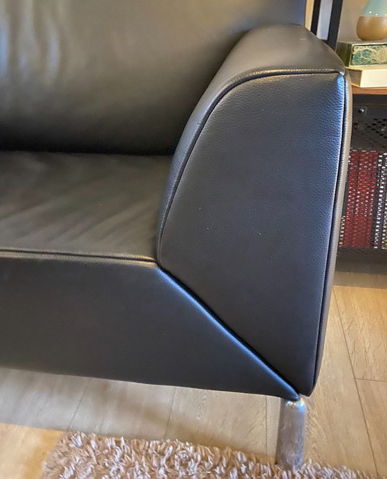 JORI Pacific Pure Leather Sofa | Adjustable Length 215–272 Cm – 3-5 seaters, Wood (photo 4 of 5)