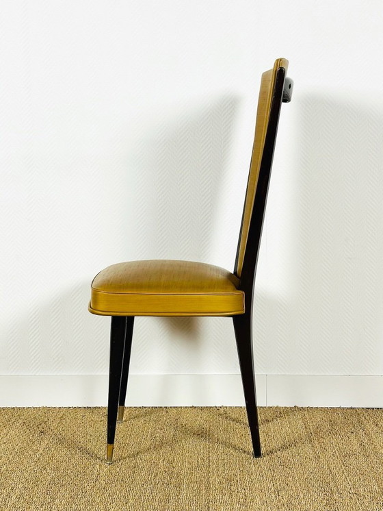Image 1 of Set van 6 art-deco stoelen, Frankrijk, 1940