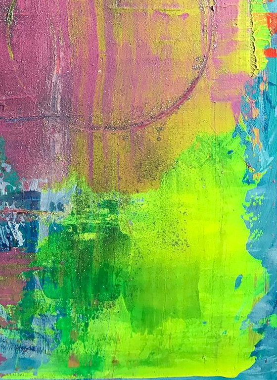 Original Acrylic Painting Abstract Expressionism New Moon – Paintings & Drawings, Canvas (photo 7 of 7)