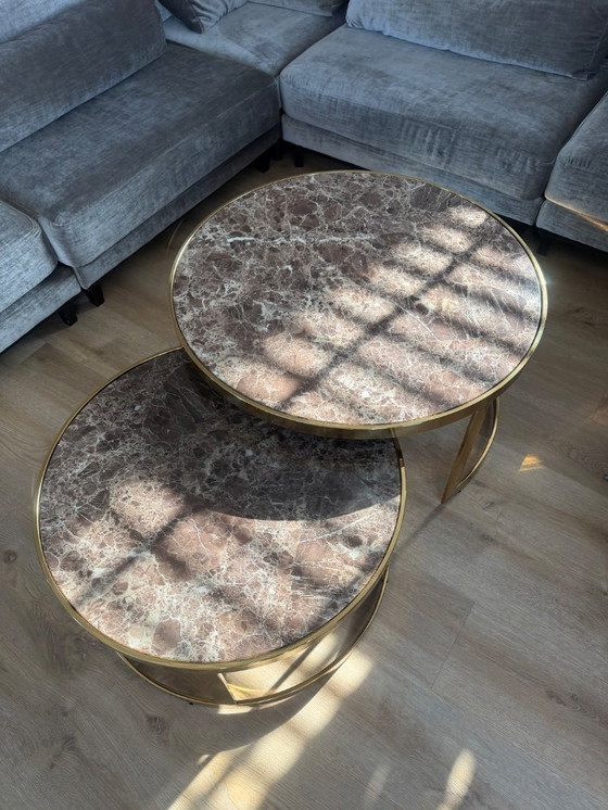 Image 1 of Tavolino da caffè Richmond Gold Brown Conrad