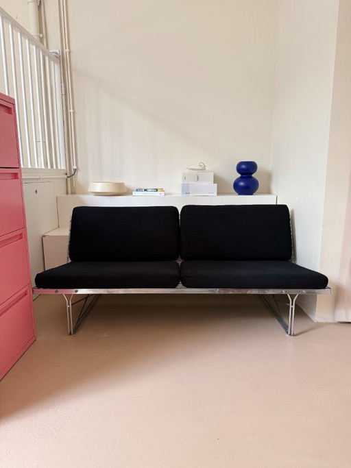 Vintage 'Moment' Sofa Schwarz Niels Gammelgaard Ikea 1980er