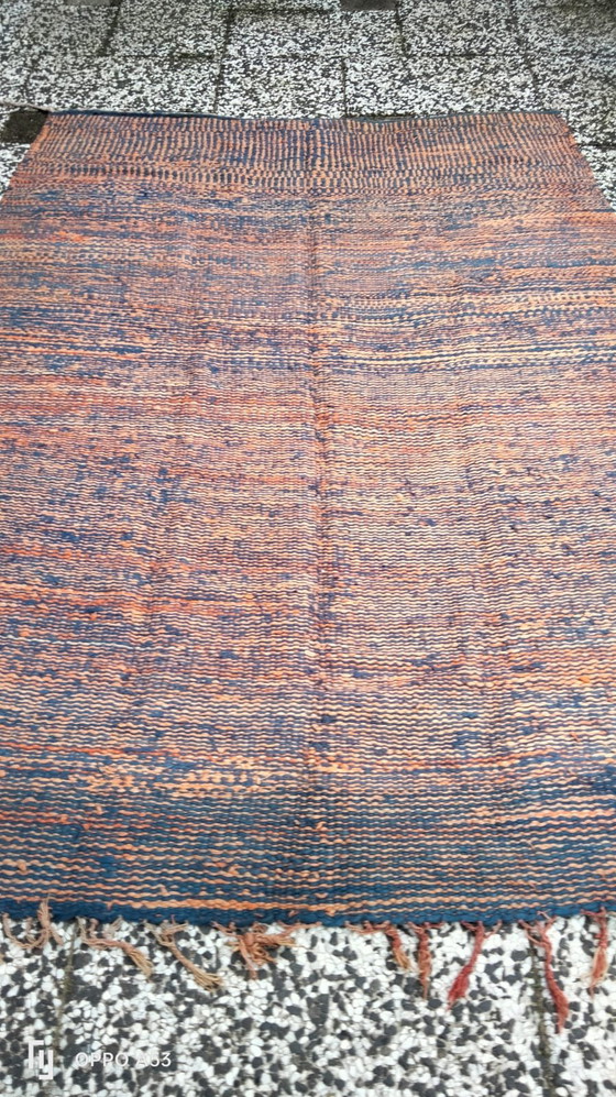 Image 1 of Hand-knotted Berber wool rug 200x104cm