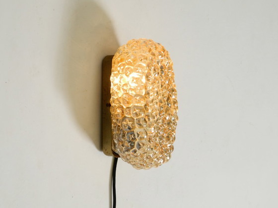 Image 1 of Beautiful original Mid Century Modern glass bubble wall lamp