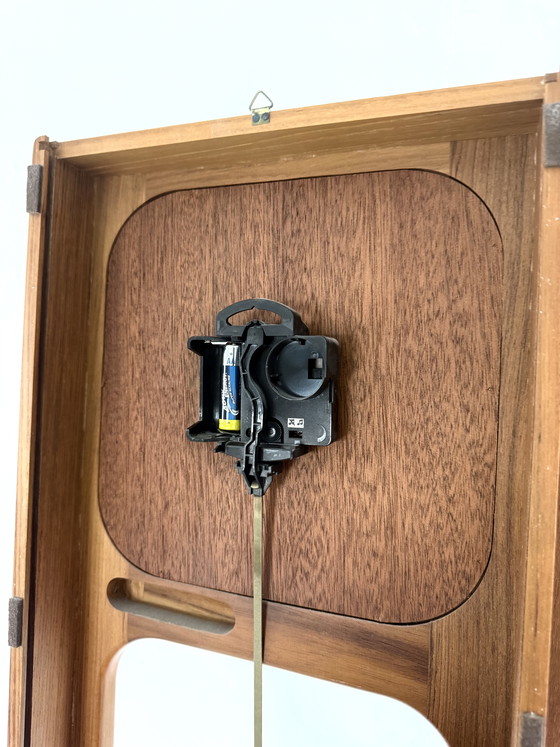 Image 1 of Vintage teak wall clock, DANclock ‘70