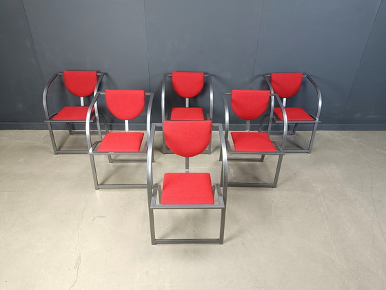 Image 1 of Sinus-Esszimmerstühle von KFF, 1990er Jahre, 6er-Set