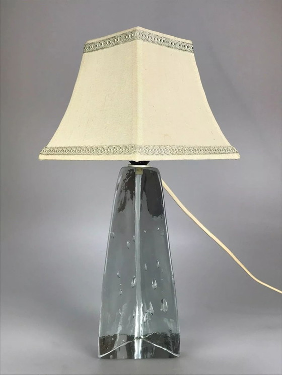 Image 1 of 60er 70er Jahre Lampe Leuchte Tischlampe Tischleuchte Glas Space Age Design 60s
