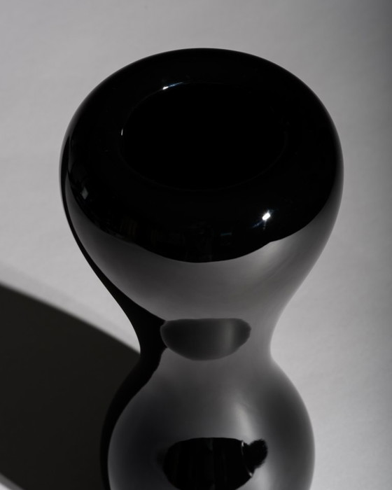 Image 1 of Rosenthal Studio-Line Baobab Vase & Bowl Emmanuel Babled Black Porcelain Germany