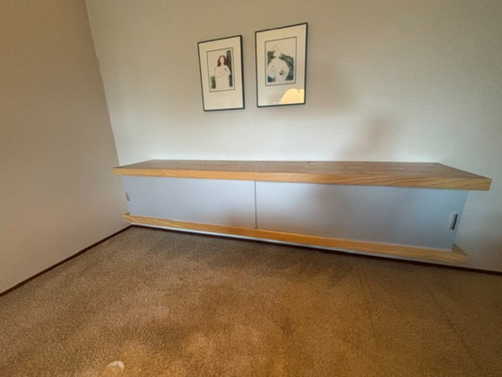 Credenza galleggiante D242 di Wim Wilson, Castelijn 1970 – Credenze, Legno (photo 2 of 8)